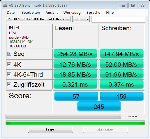 as-ssd-bench INTEL SSDSC2BF18 2017.4.6.周四 7-41-03.png