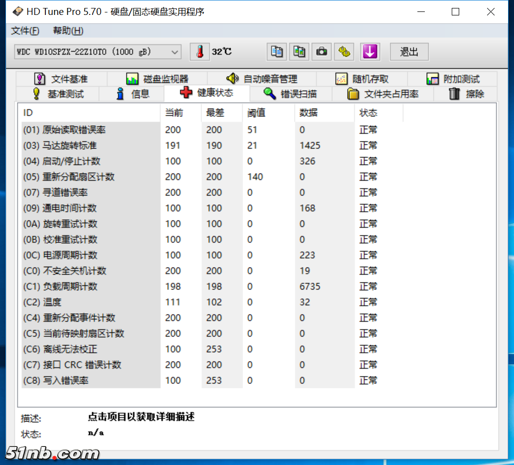 硬盘WD 02健康图.png