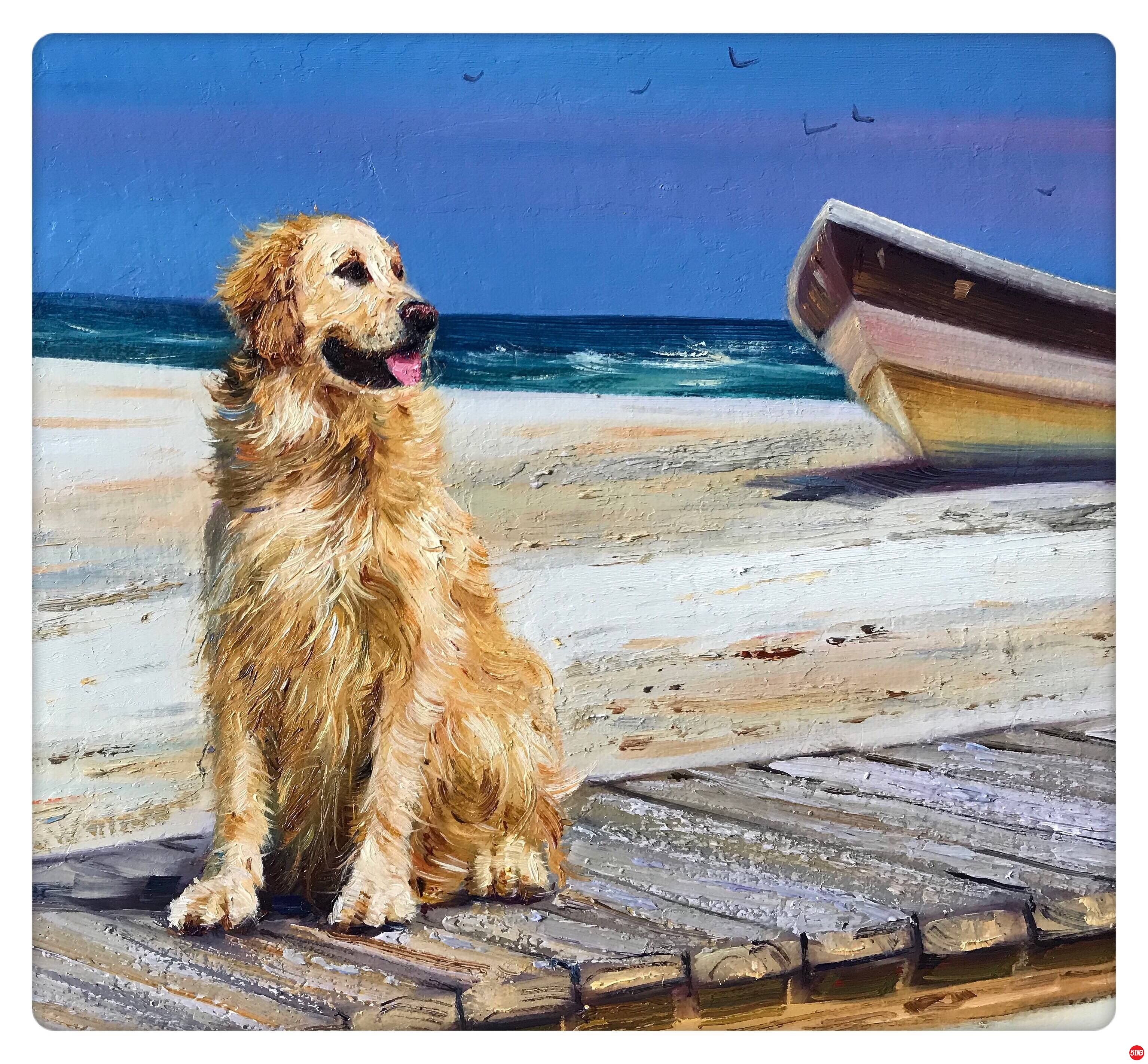 守候，李垚，40X30，2300元.jpg