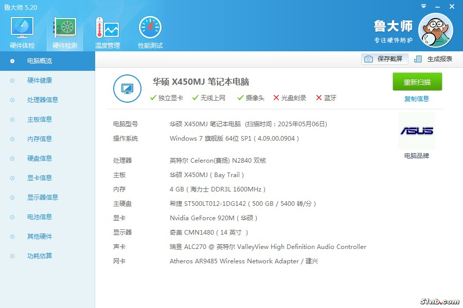 整体配置信息